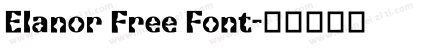 Elanor Free Font字体转换
